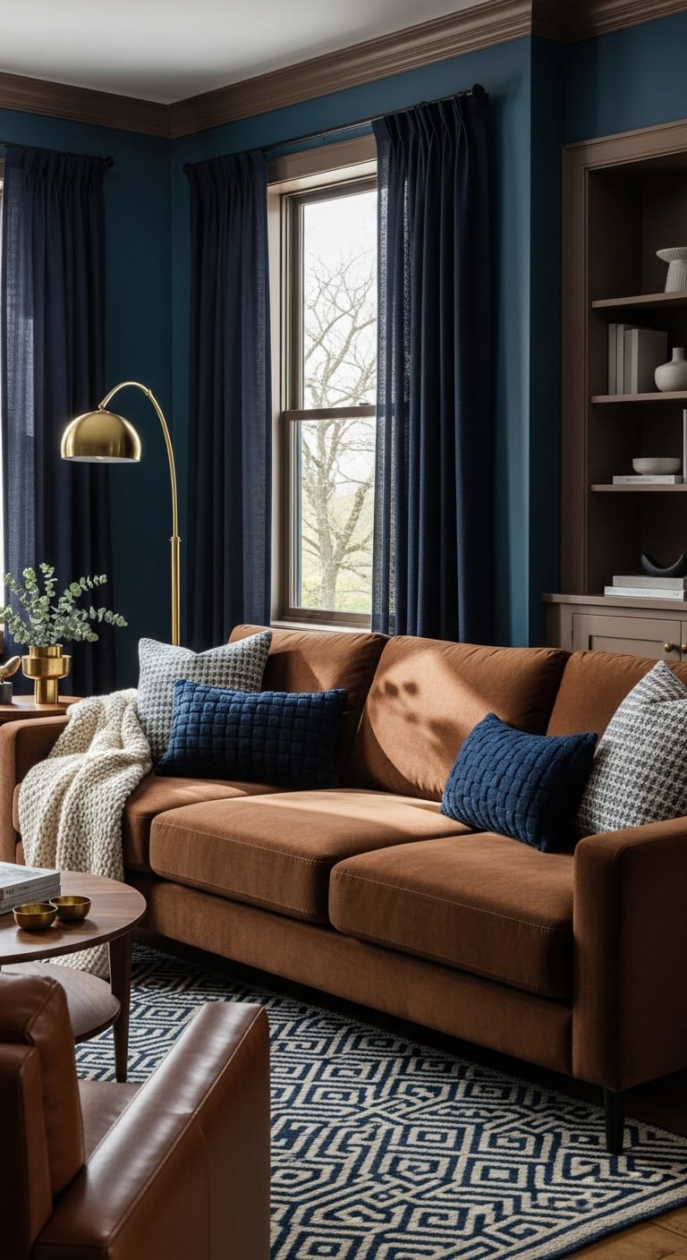 cozy sophisticated living room ensemble