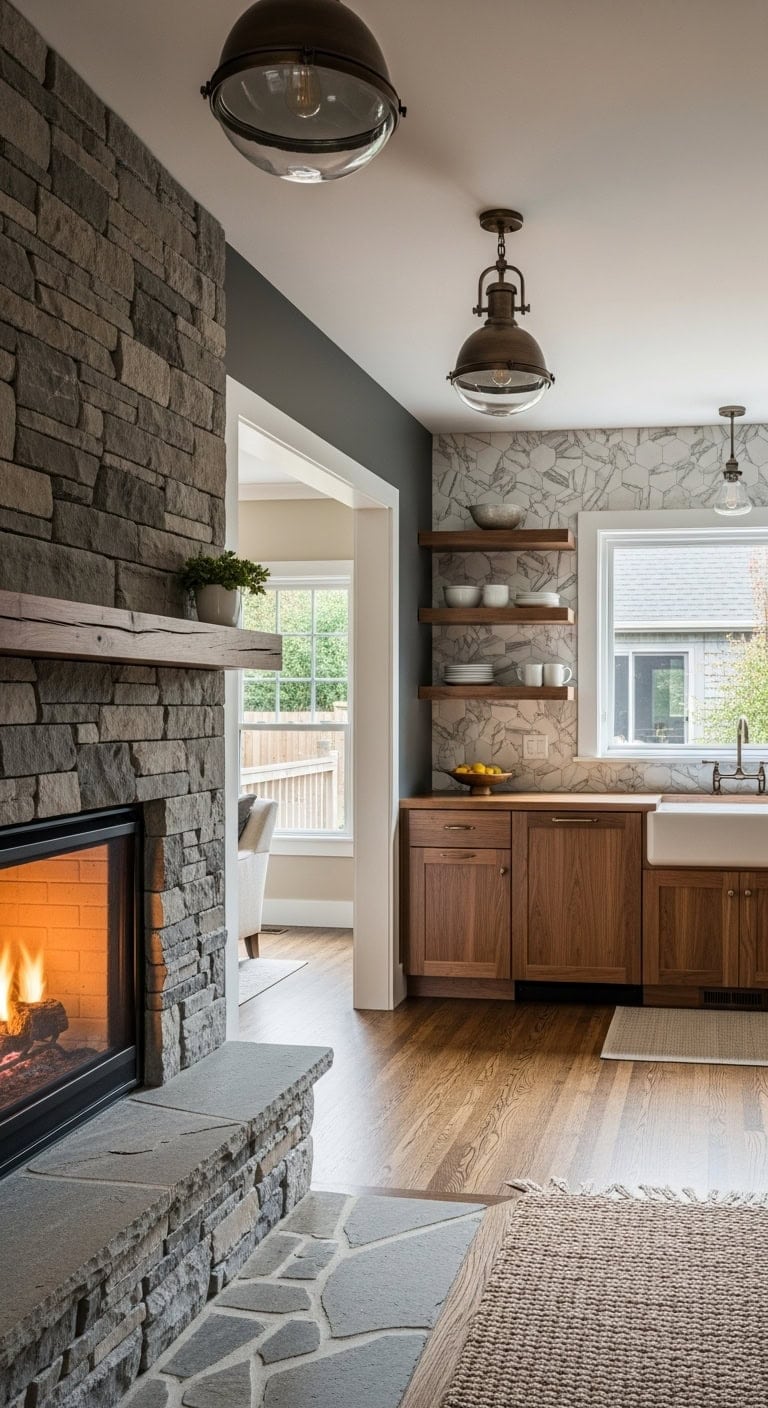 cozy warmth connecting rooms artfully