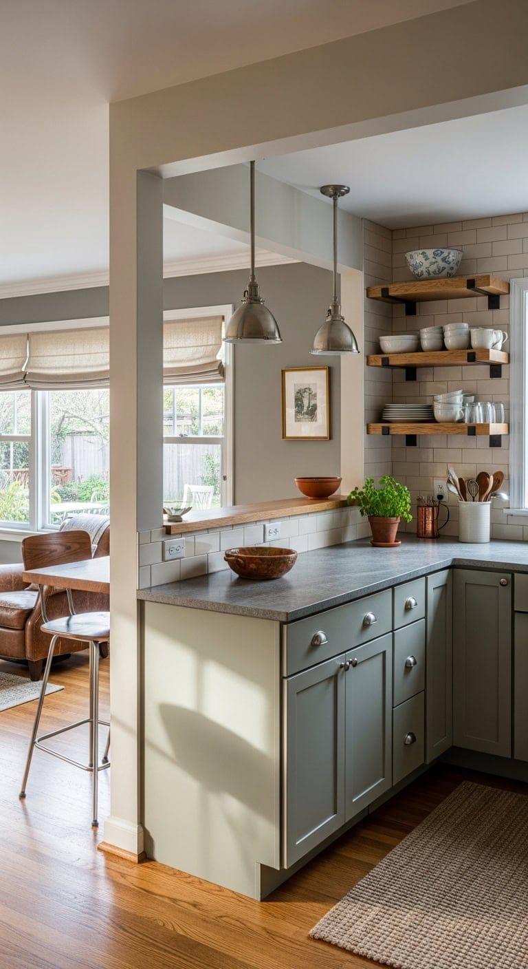 customized half open kitchen design