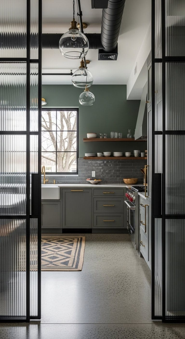 defining zones with transparent dividers