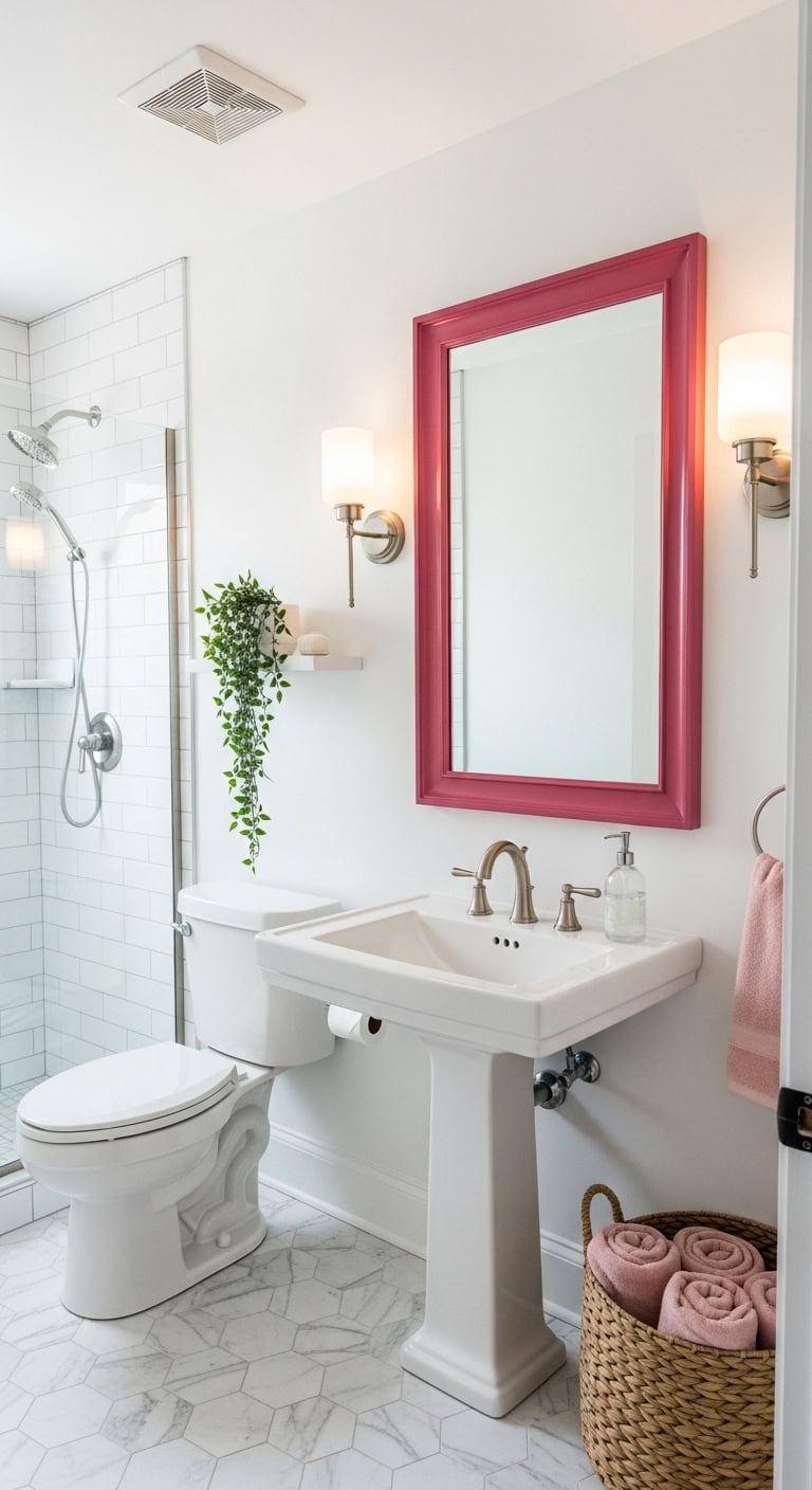 dramatic warm sophisticated bathroom transformation