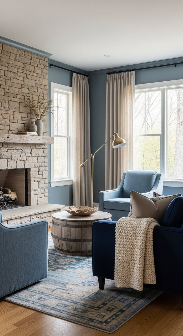 earthy anchor for sophisticated seating