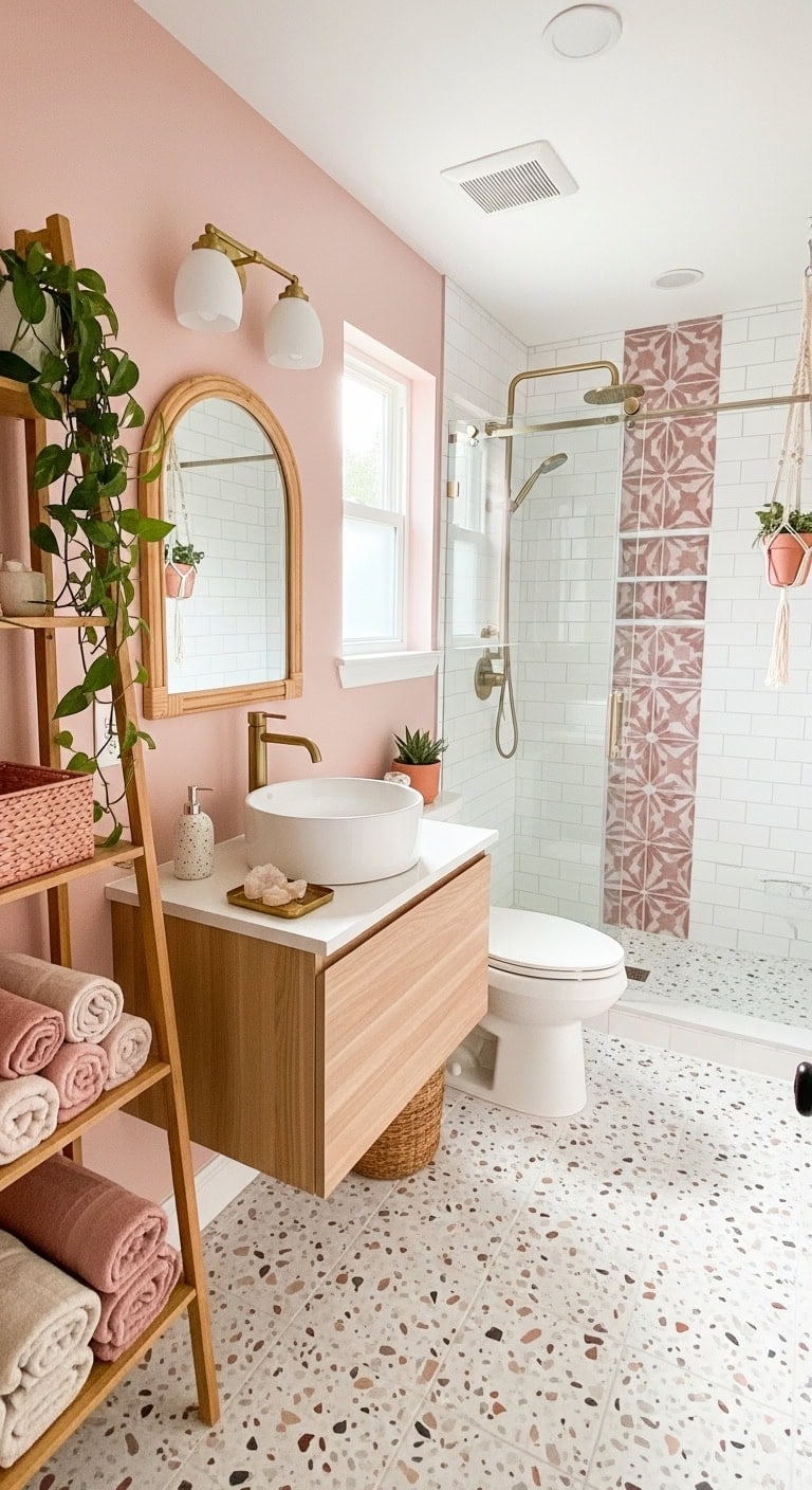 effortless boho bamboo shelving solution