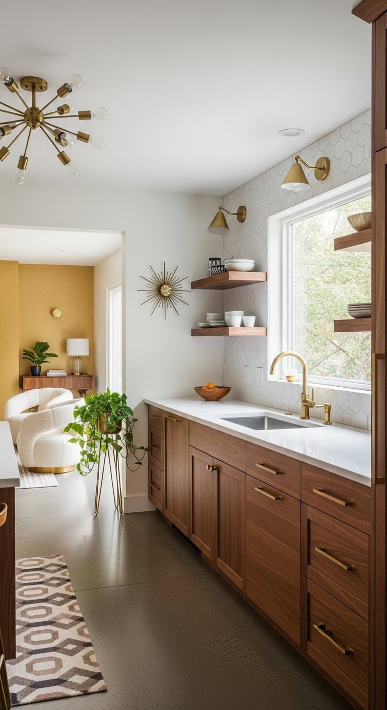 effortless mid century modern open concept harmony