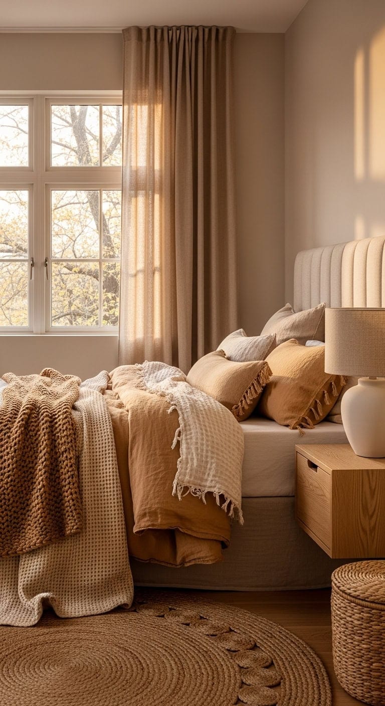 effortlessly layered linen bedroom transformation
