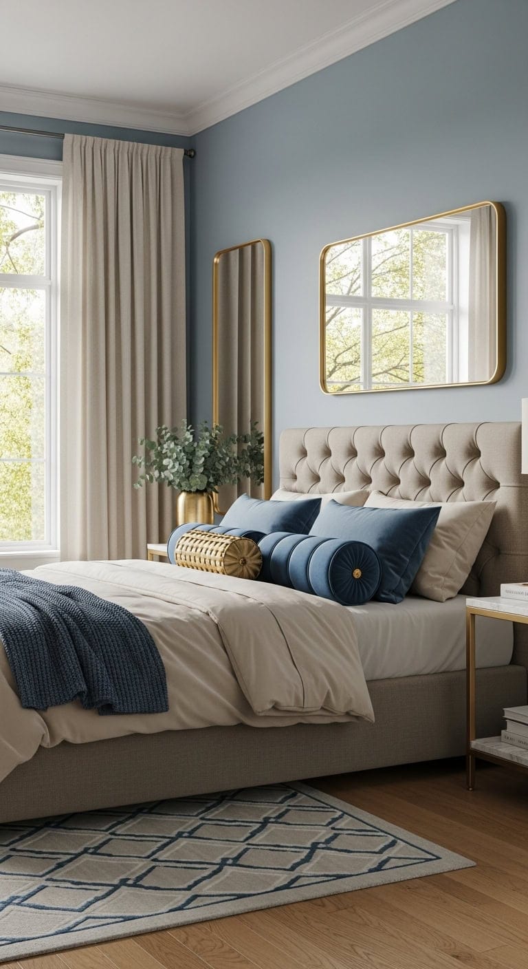 elegant calming sophisticated bedroom retreat