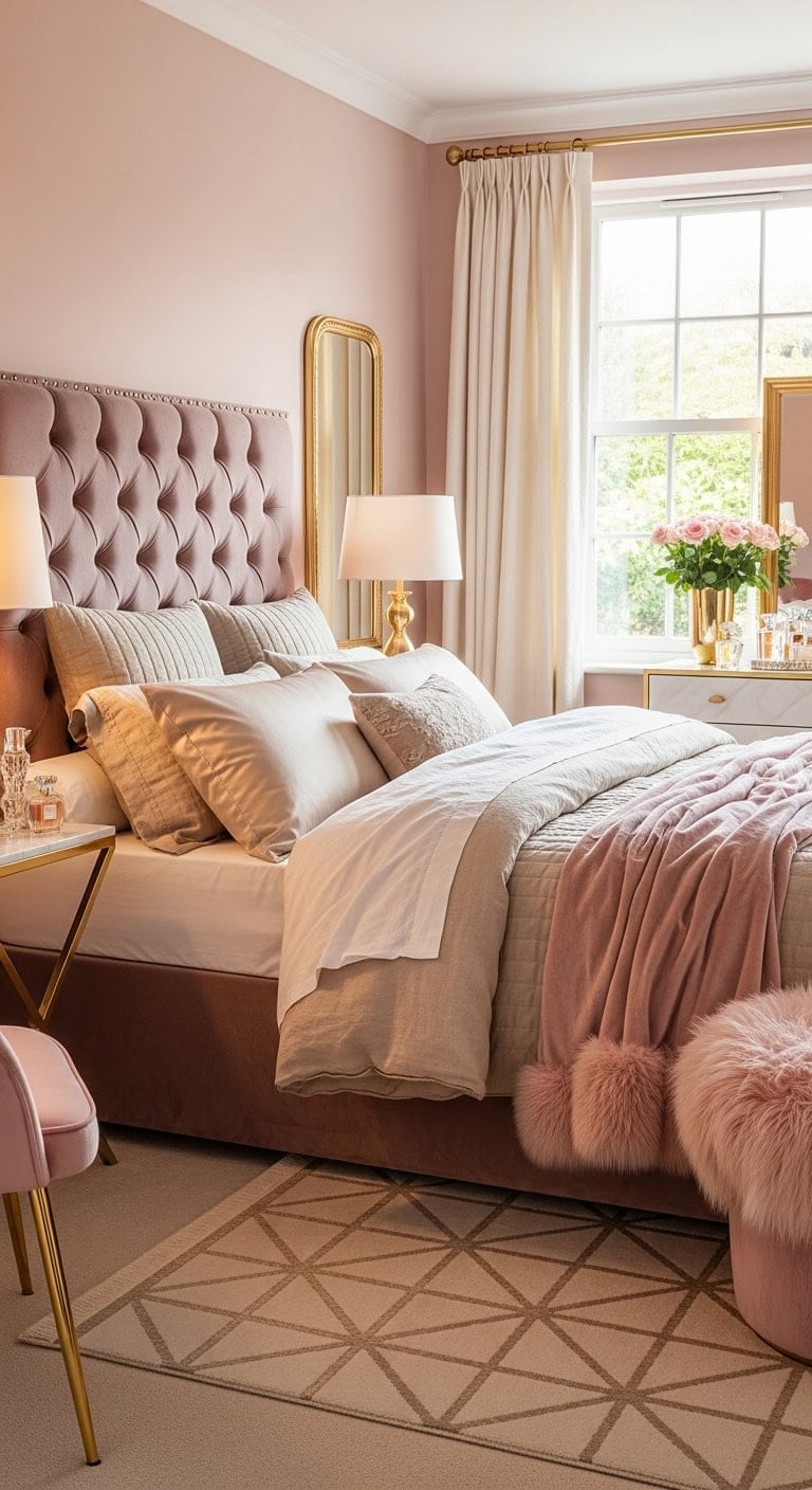 elegant luxurious inviting bedroom retreat