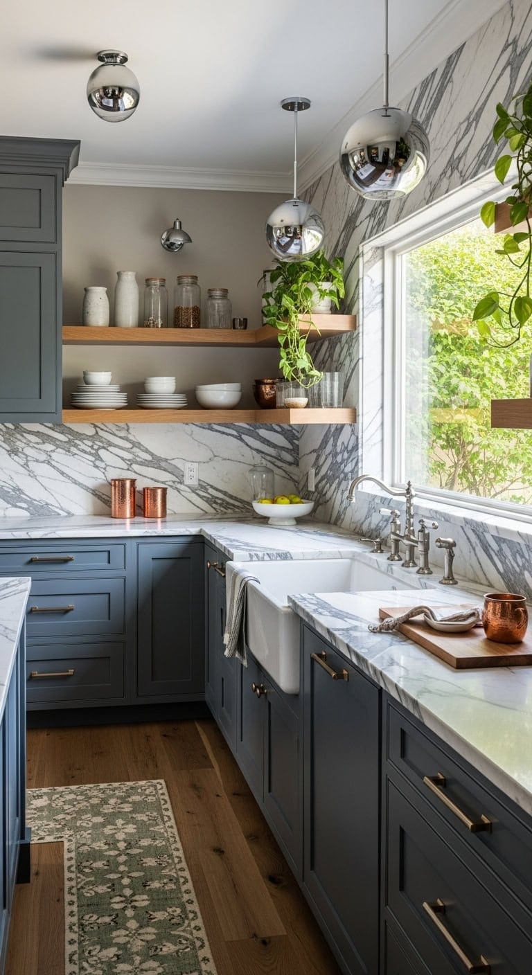 elegant marble kitchen design transformation