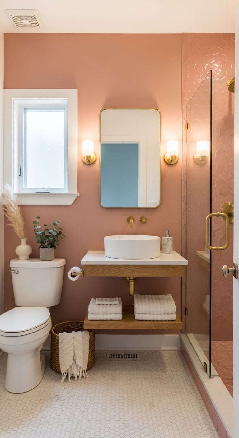 elegant warm sophisticated dusty rose accent