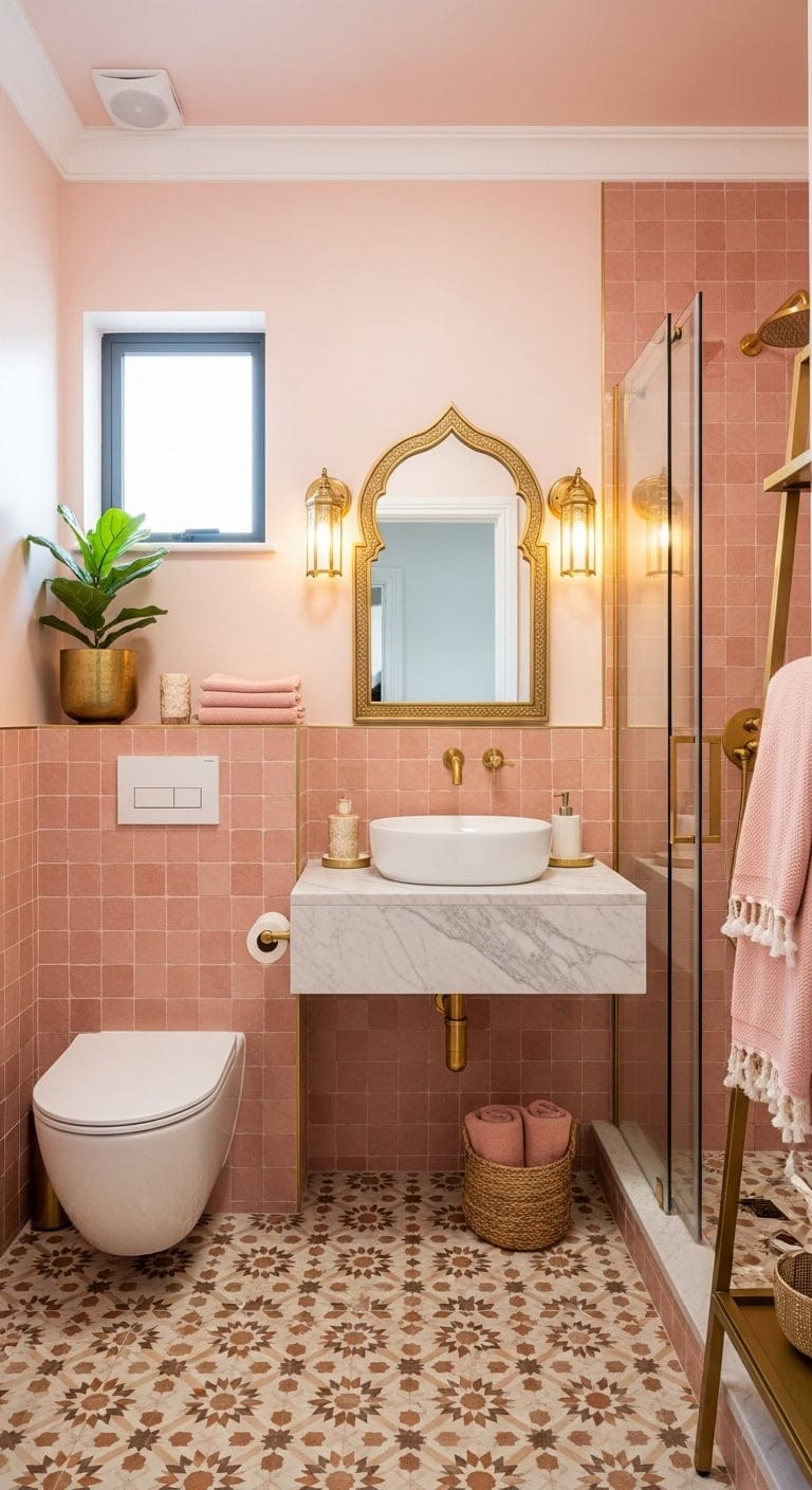 exotic feminine glamorous moroccan inspired bathroom