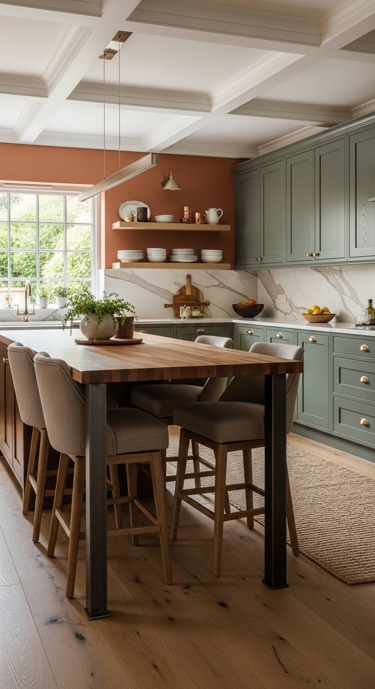 extended island for ample seating