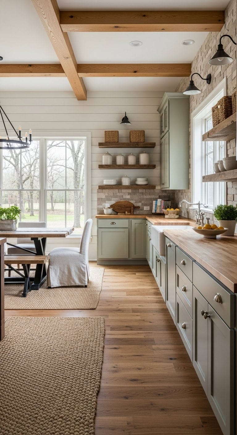 farmhouse charm contemporary clean lines