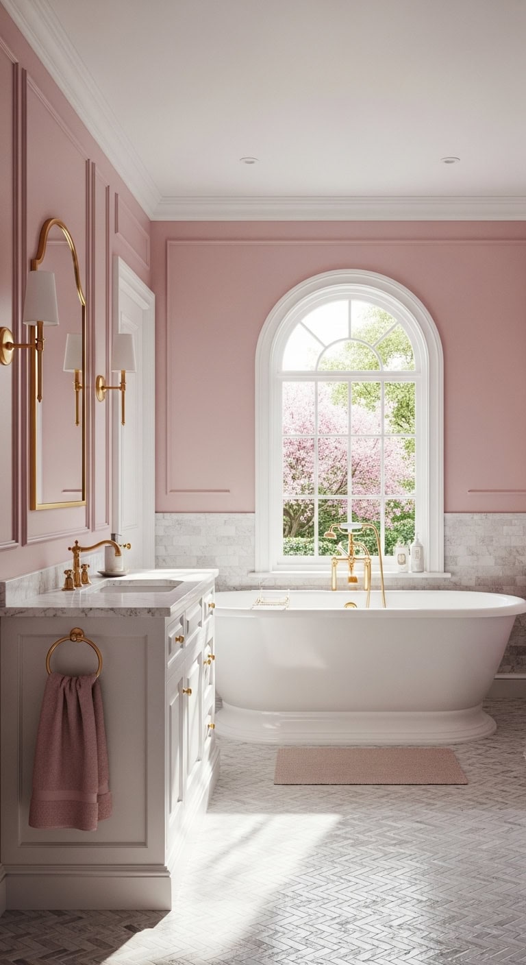 feminine bathroom designs elegance