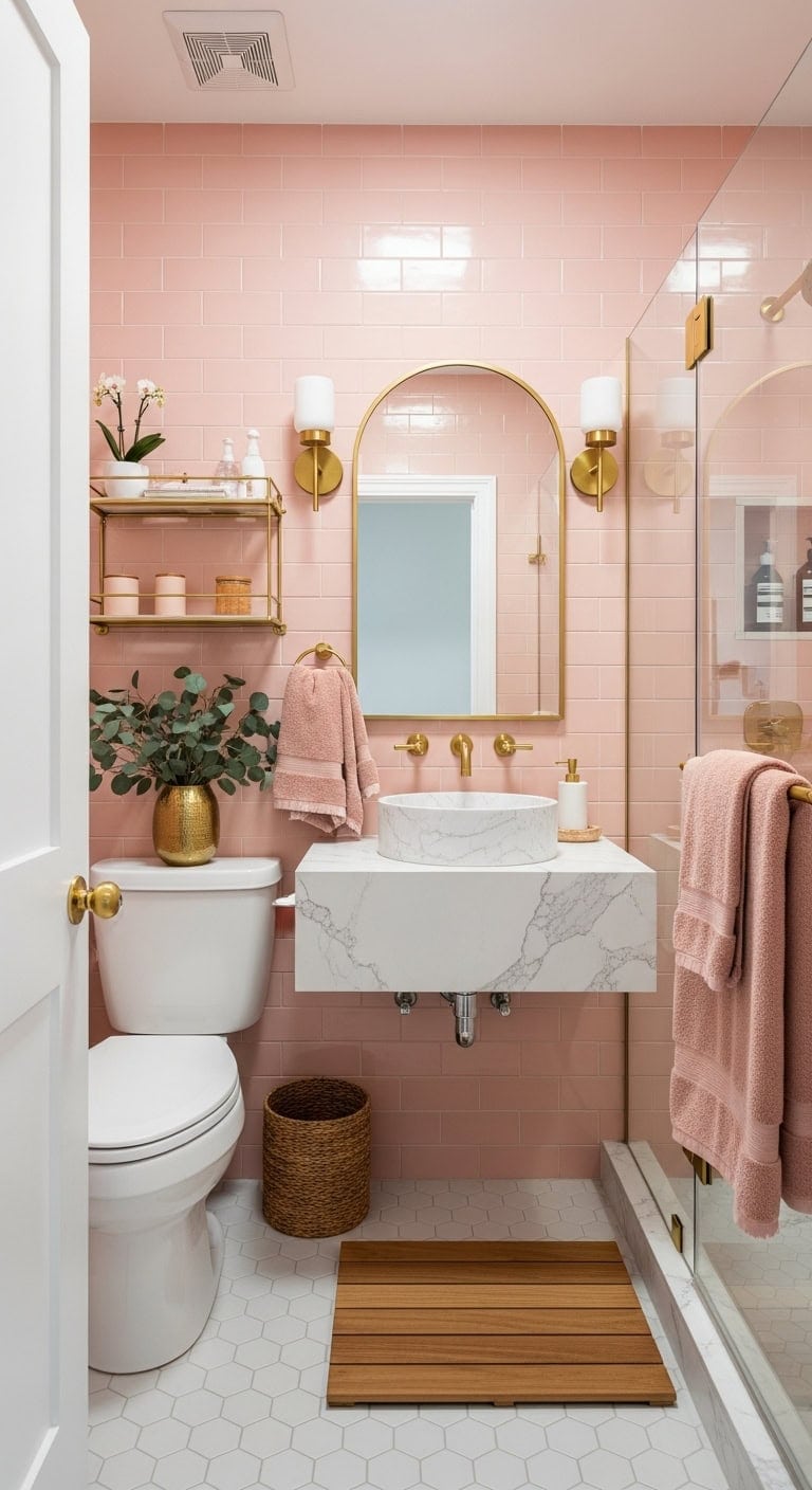 feminine elegant spa like bathroom retreat