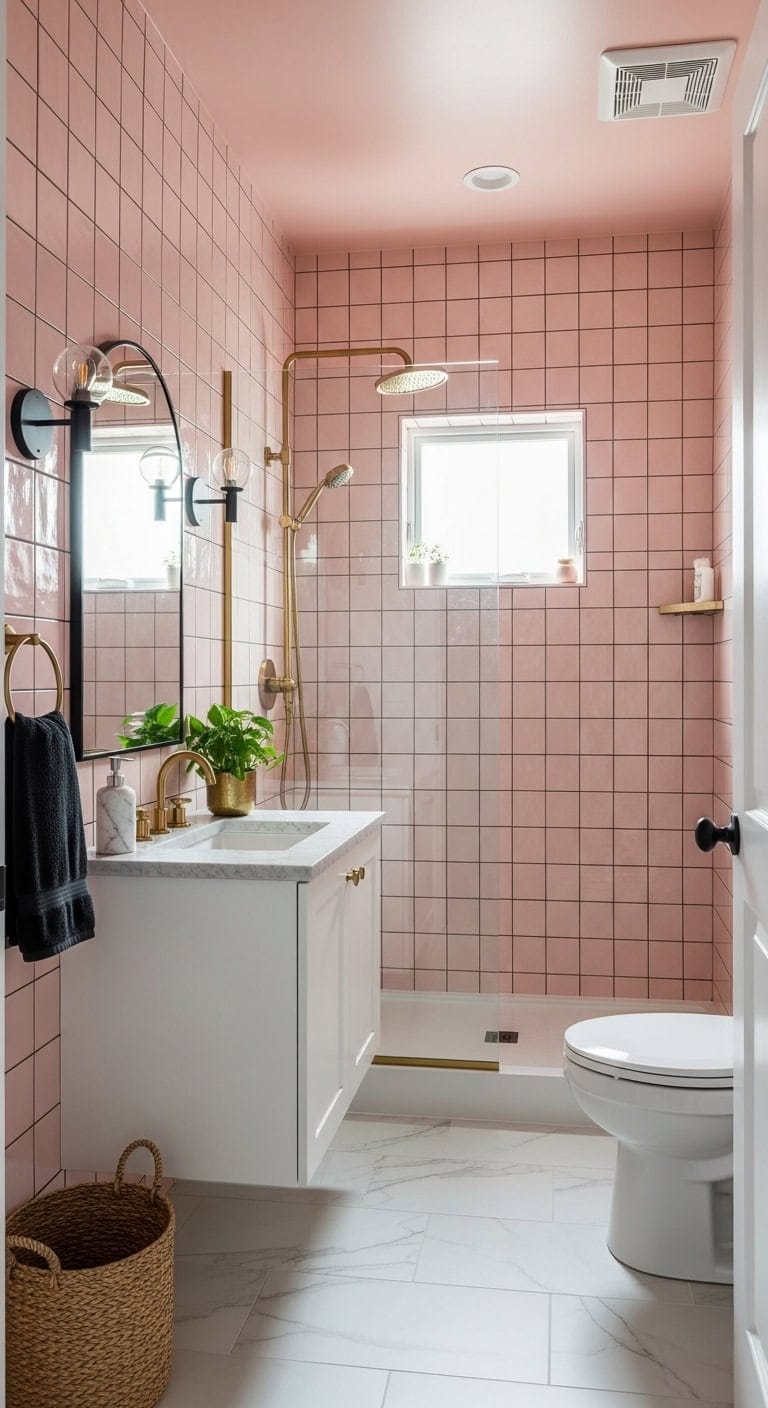 feminine yet edgy tile design