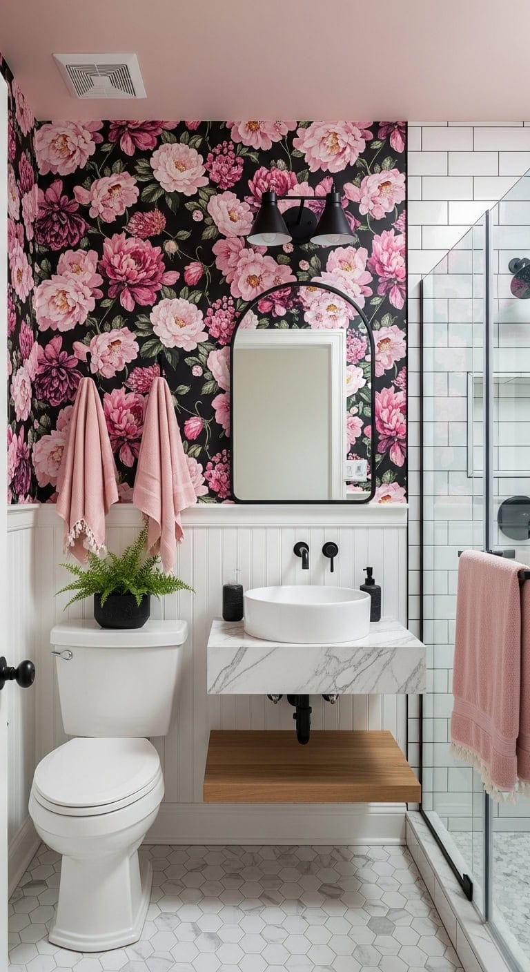 floral elegance dramatic monochrome contrast