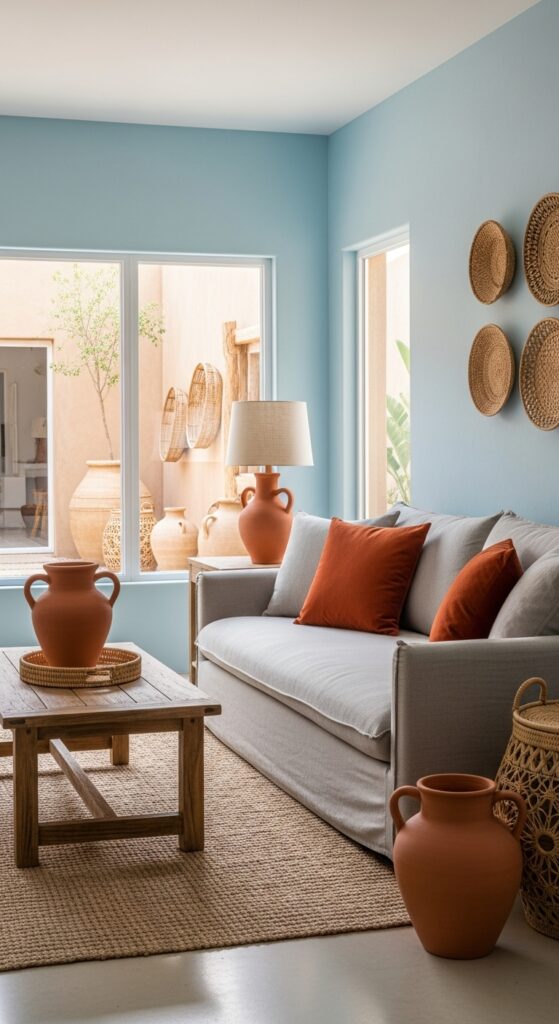 23 Light Blue Living Room Walls That Feel Fresh and Airy