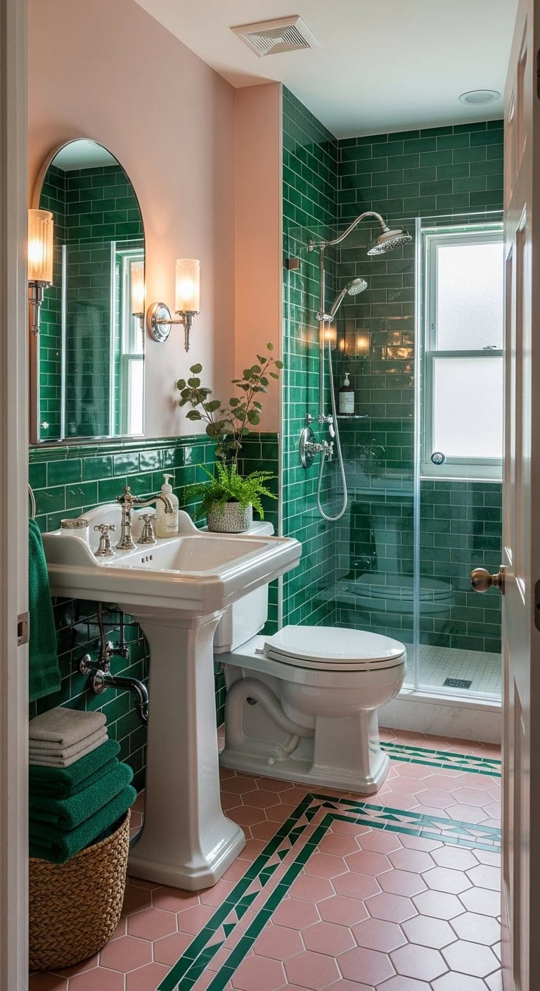 geometric glamour vintage sophistication bold contrast luxurious shine