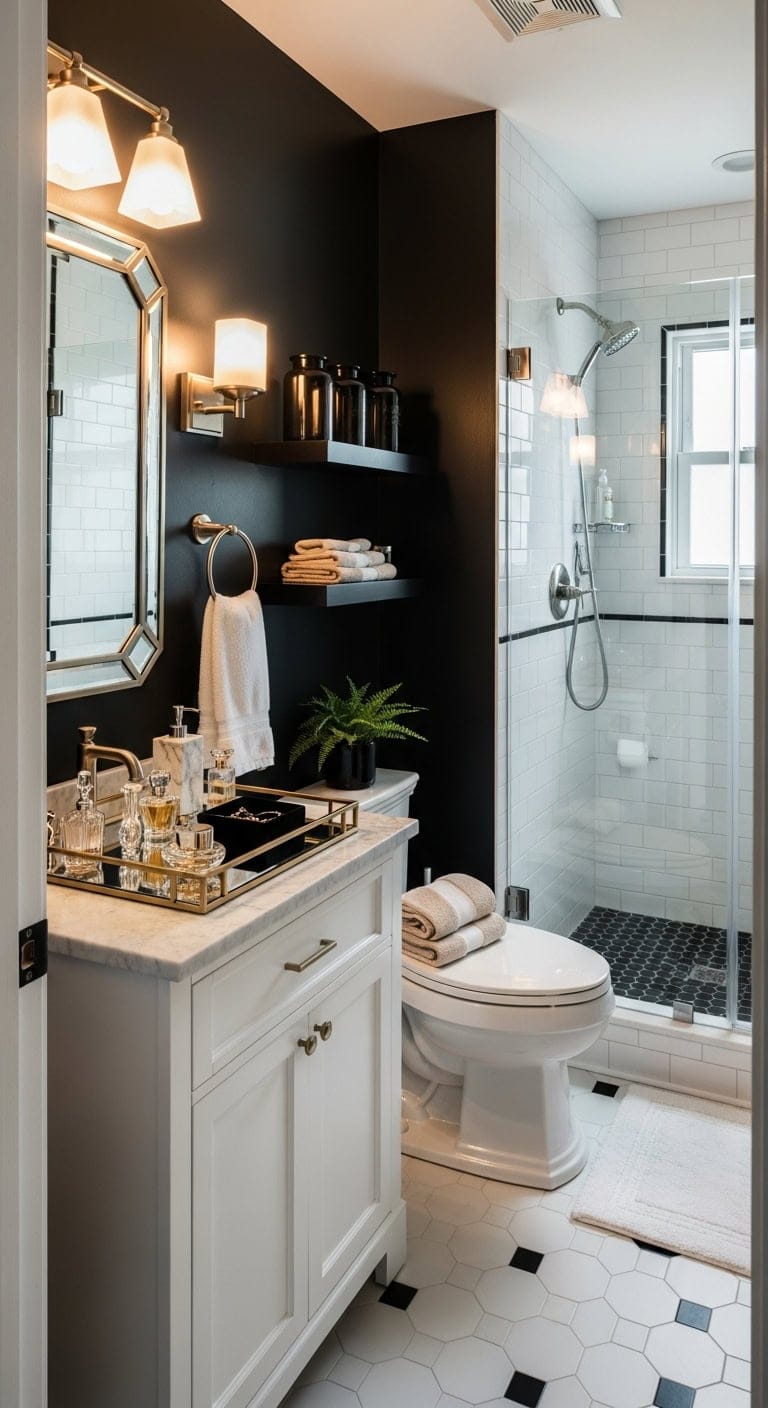 glamorous minimalist bathroom vanity curation