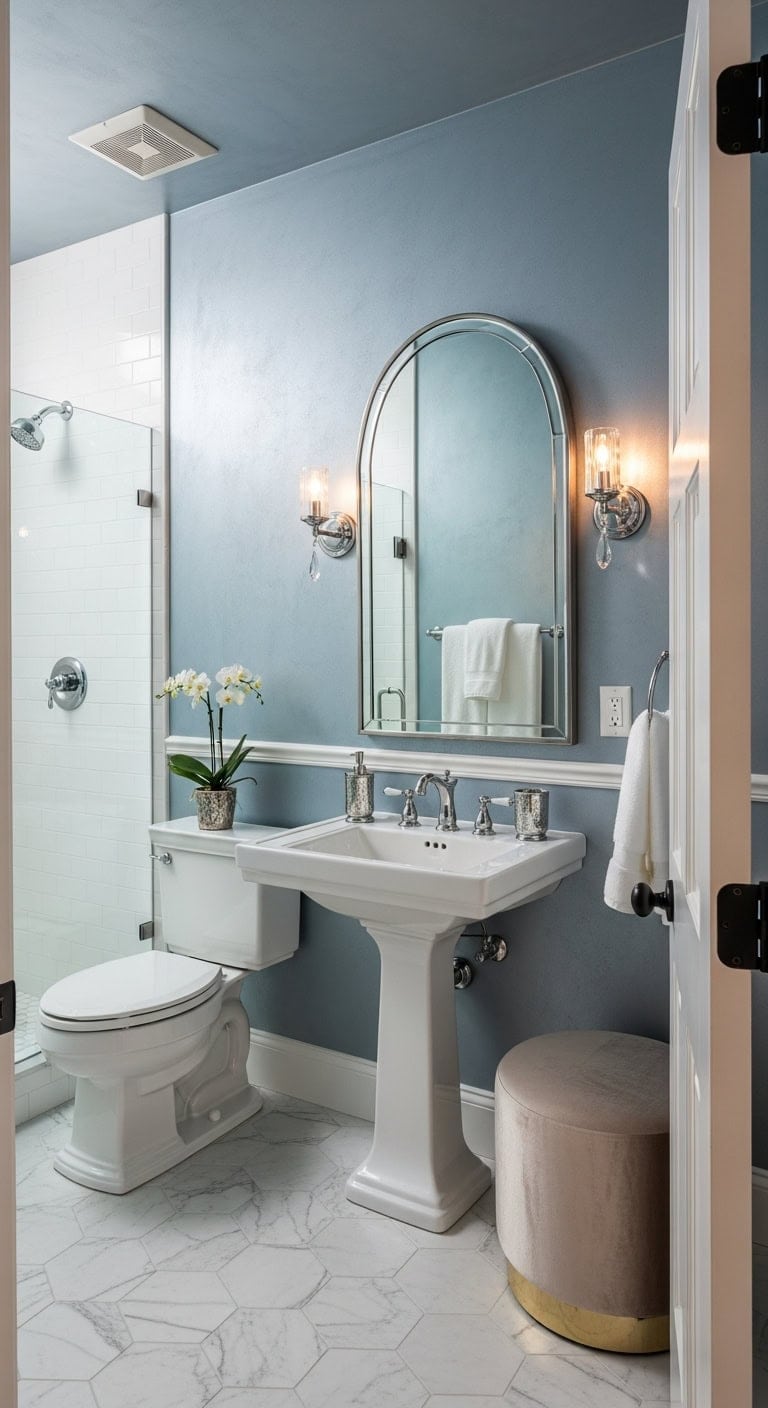 glamorous small bathroom transformation inspiration