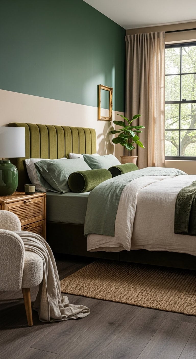 grounded sophisticated color blocking retreat