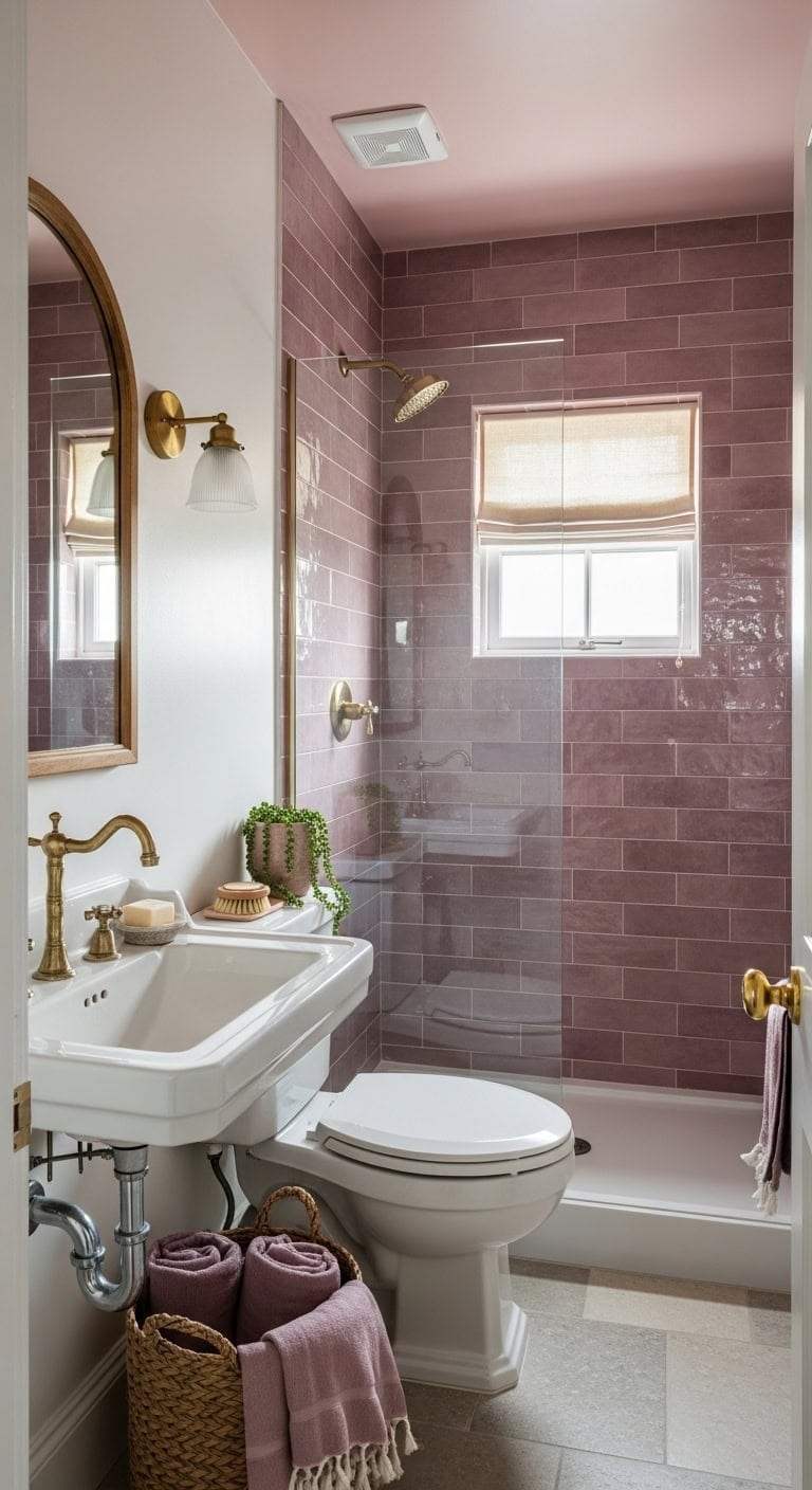handcrafted moroccan mauve zellige tiles