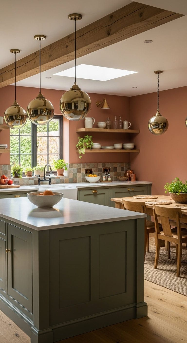 intentionally coordinated lighting and decor