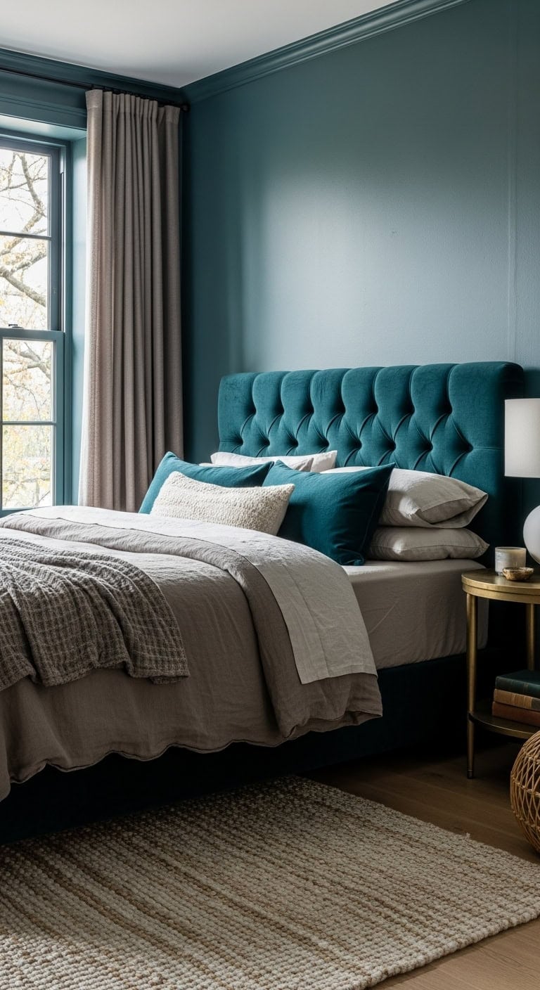 jewel toned textural sophisticated restful
