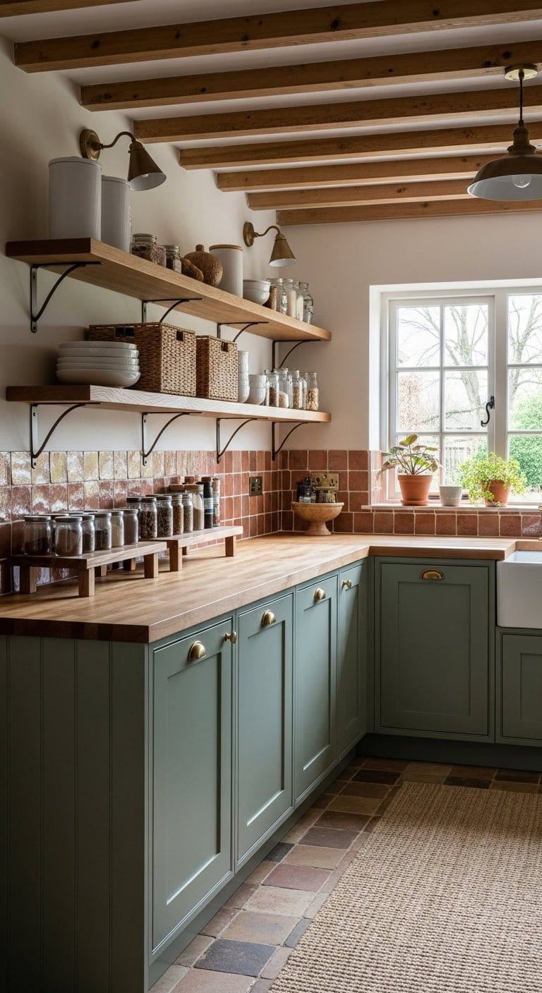 layered curated intentional transformative kitchen storage