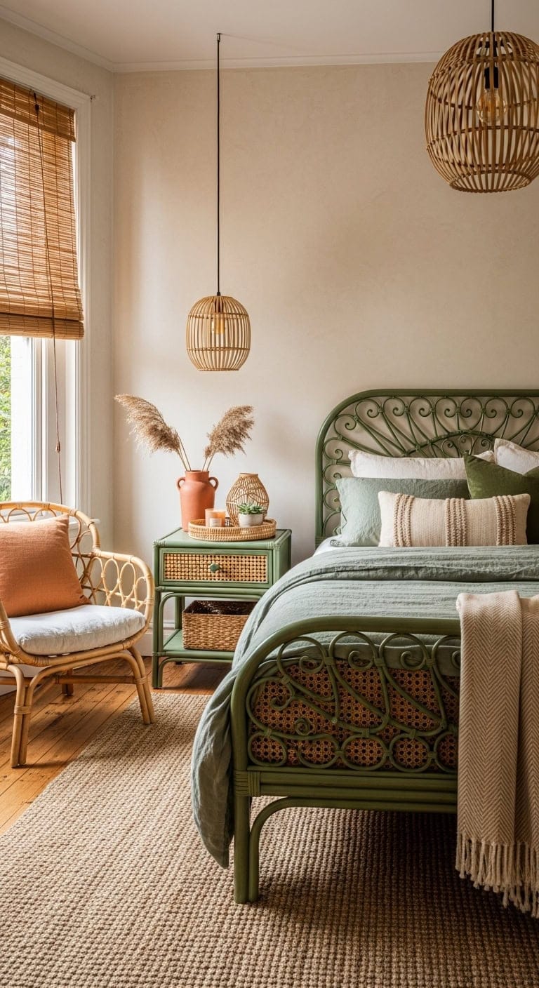 layered natural textures create serene retreat