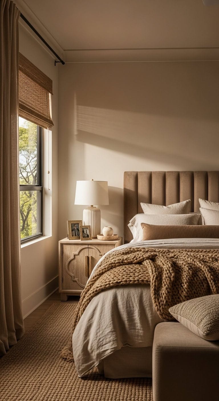 layered textured sophisticated beige retreat