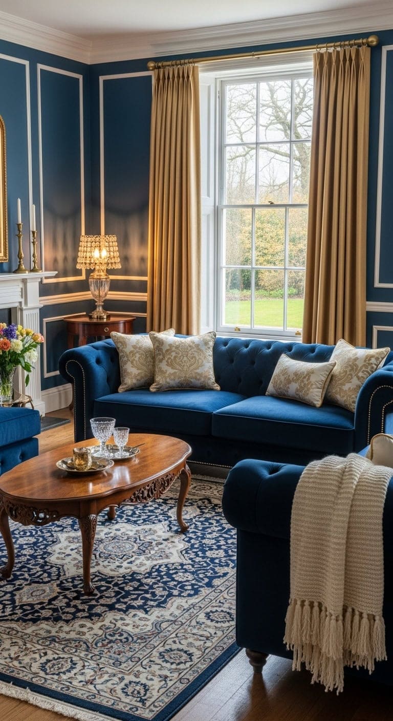 luxurious traditional velvet centerpiece