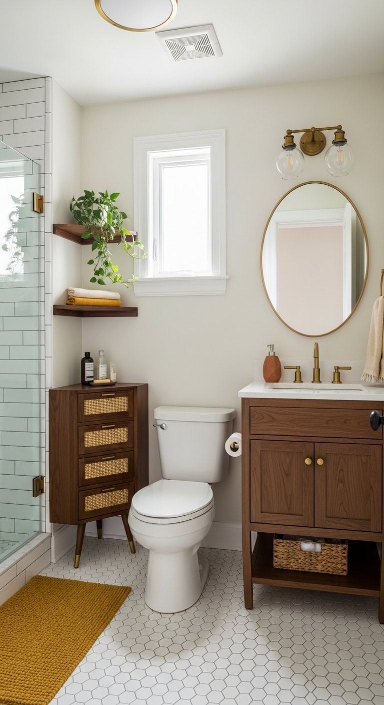 maximizing awkward angles with midcentury style