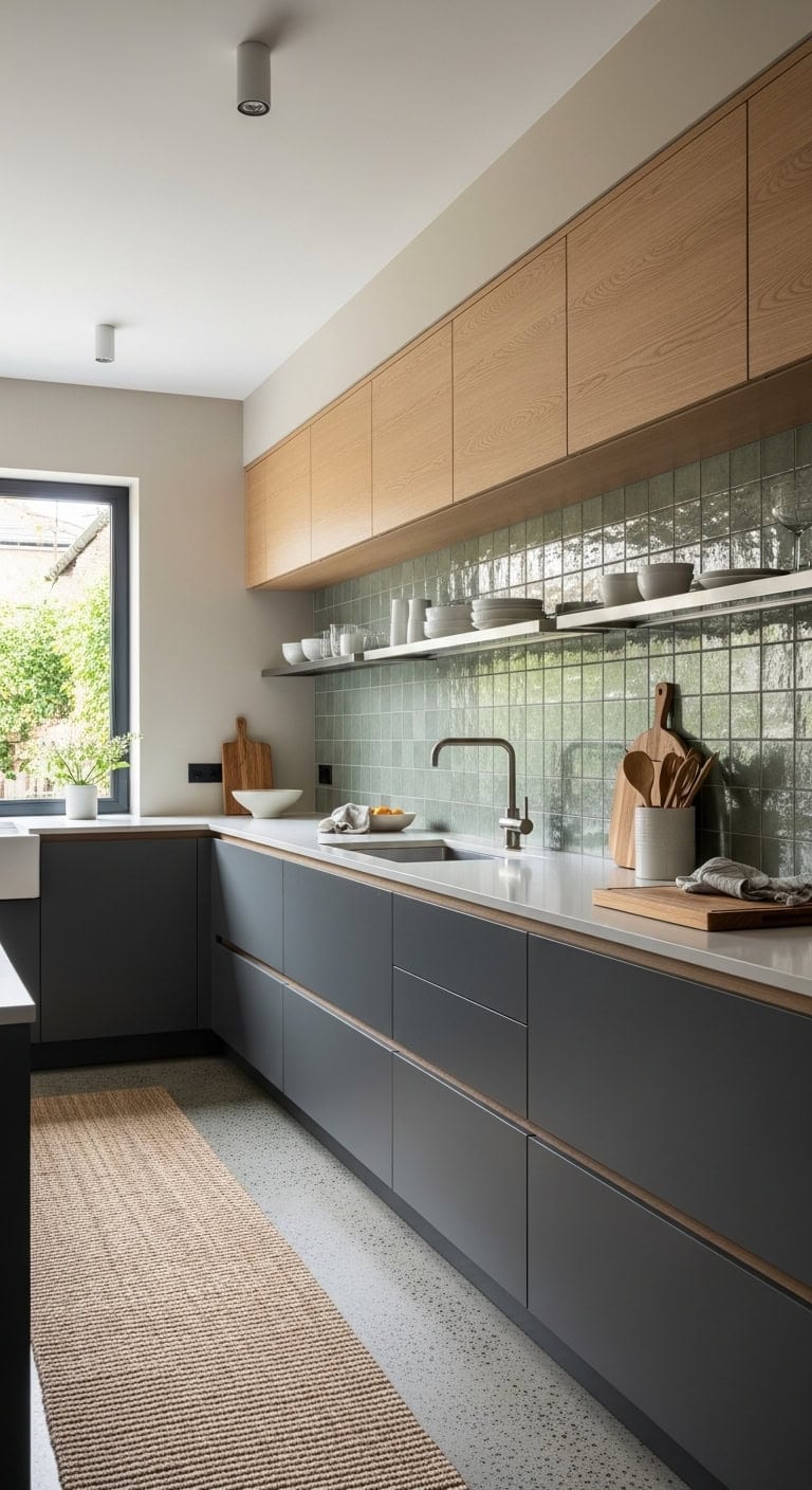 minimalist seamless open kitchen transformation