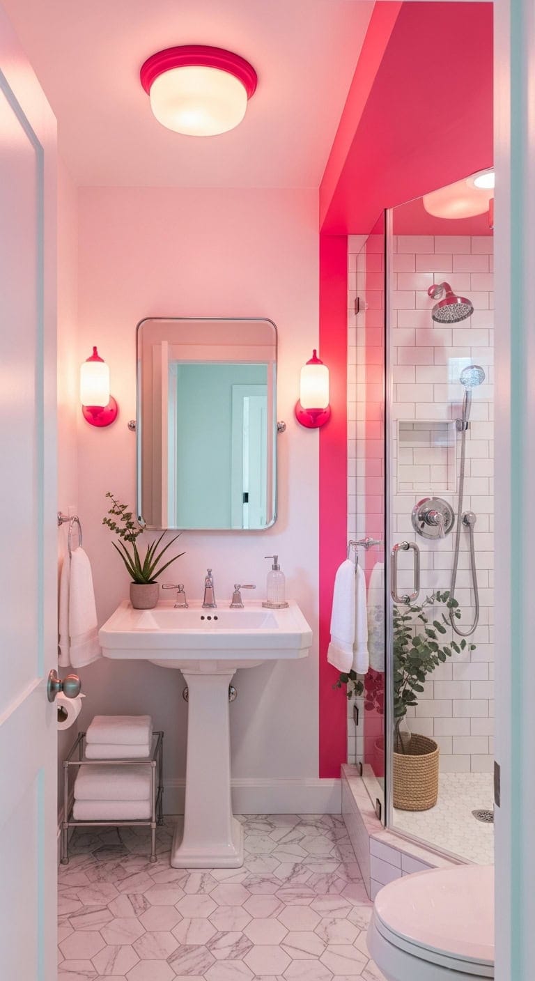 modern bold transformative hot pink