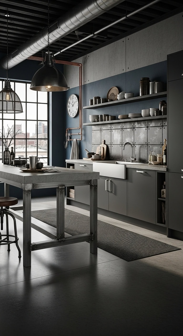 modern industrial chic kitchen