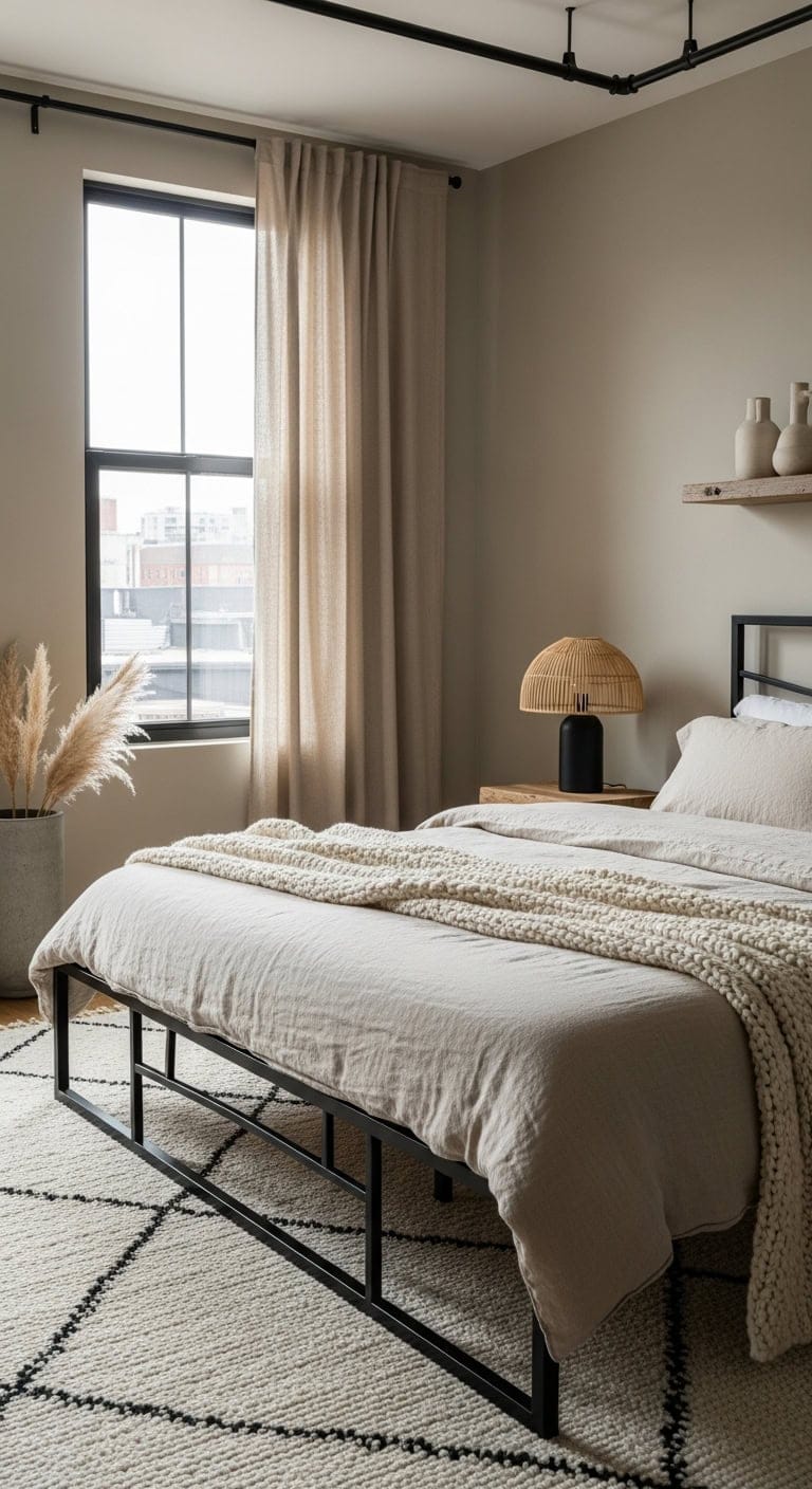 modern industrial cozy comfort