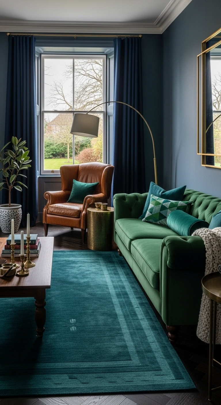 moody sophisticated jewel toned color palette