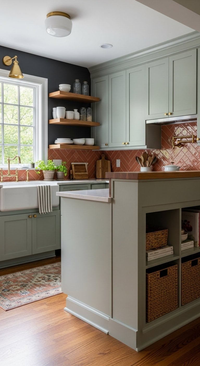 multifunctional pony walls with built in storage