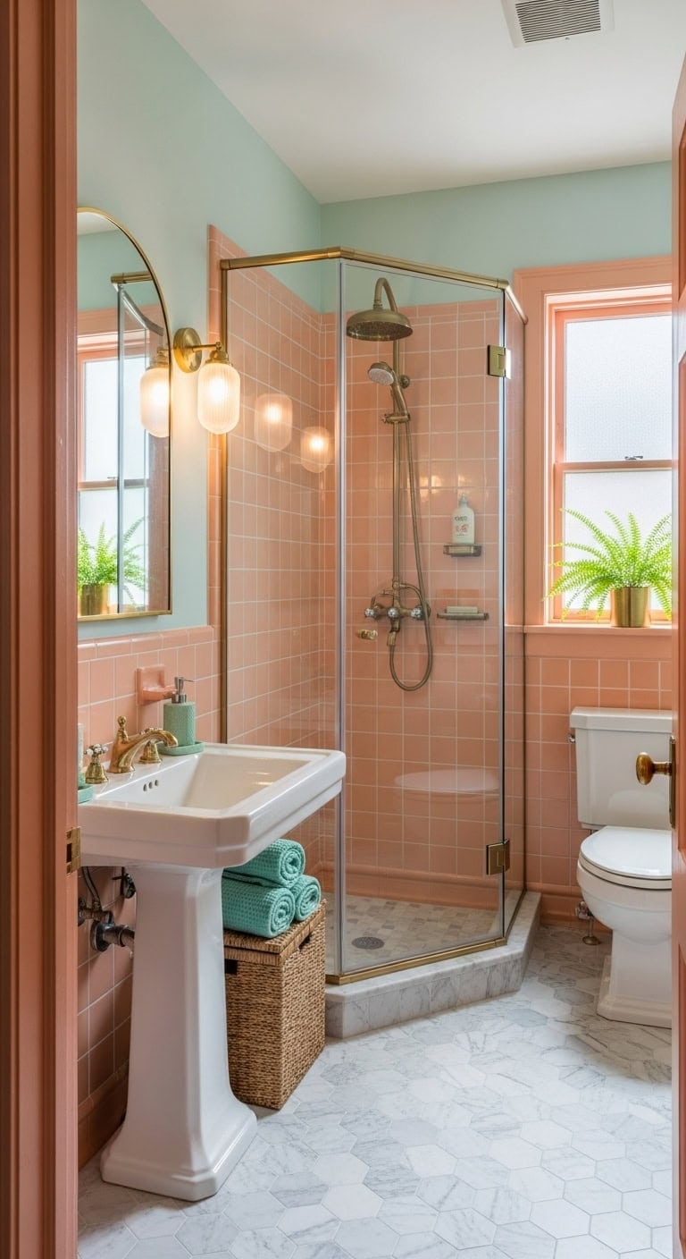 nostalgic peach and mint sanctuary