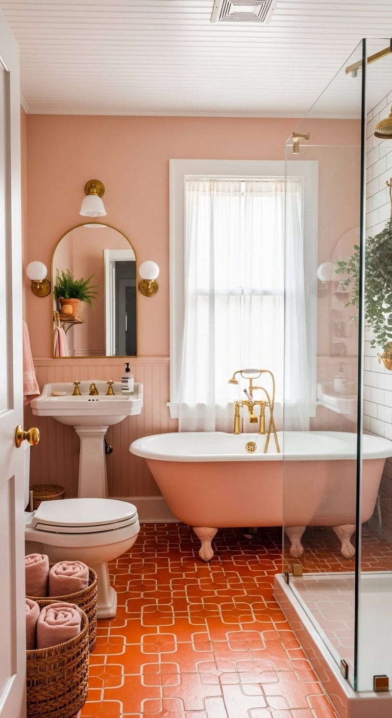 nostalgic vintage charm bathroom retreat
