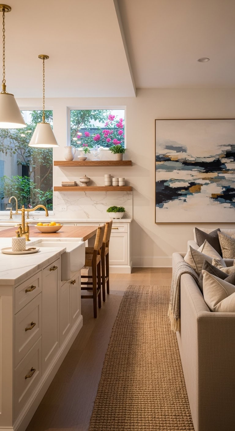 open cohesive floor plan designs