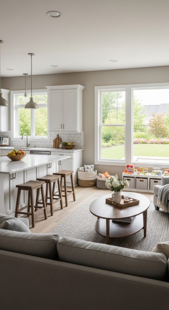 23 Open Plan Kitchen Living Room Designs That Flow Perfectly