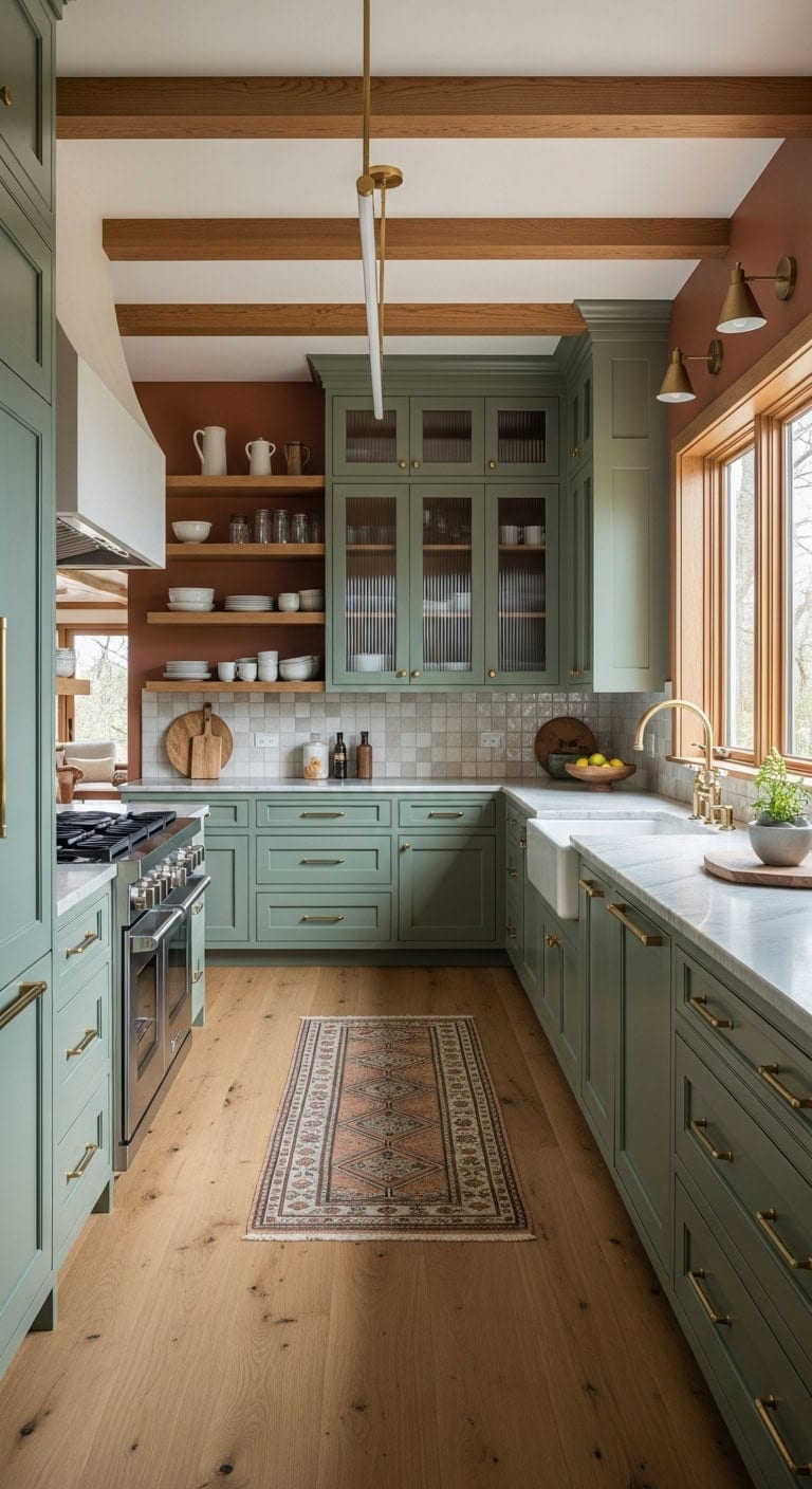 open ended galley kitchen transformation