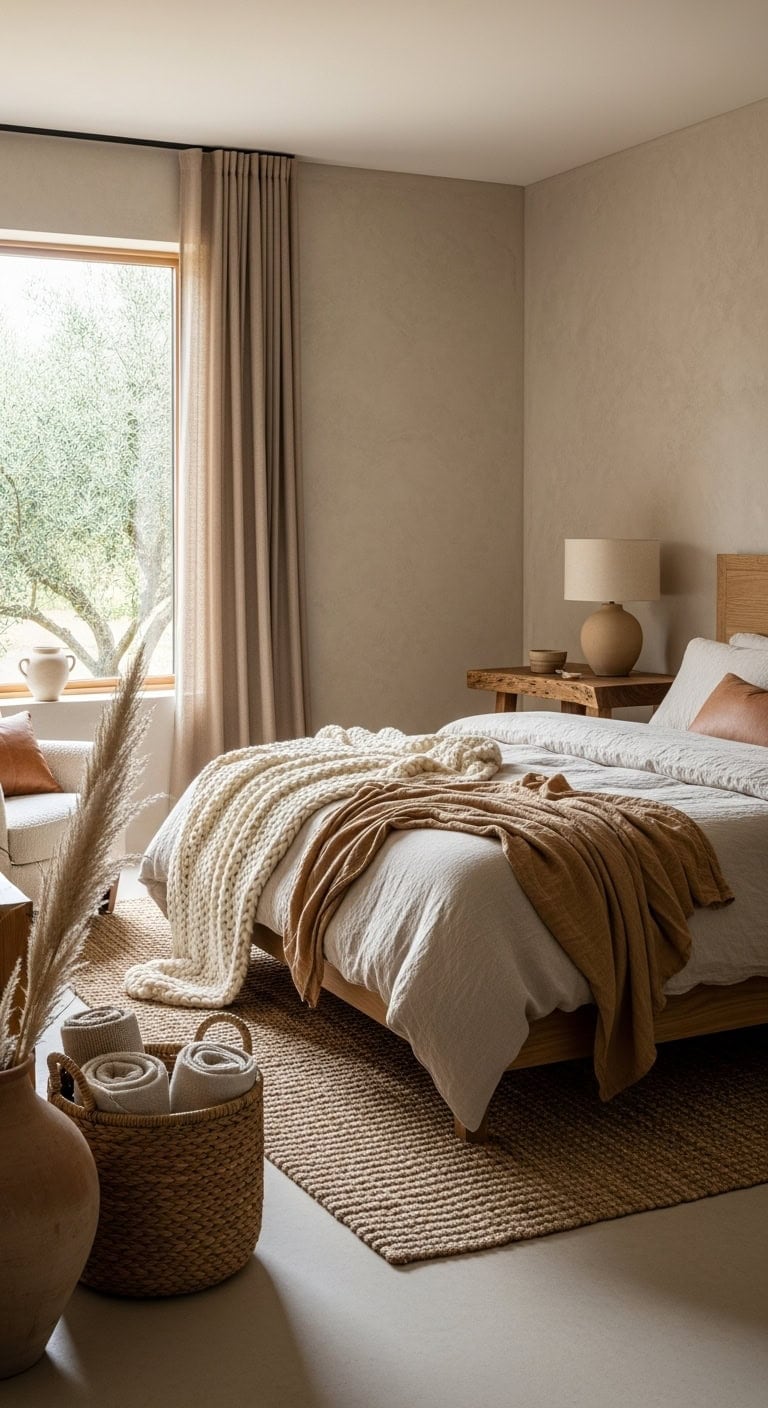 organic elegance limewash bedroom texture