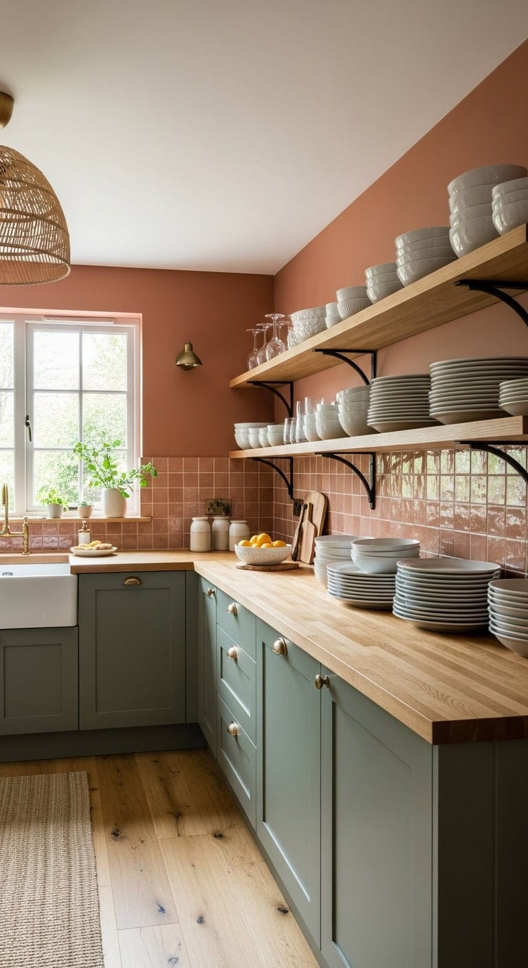 organized practical visually appealing kitchen display