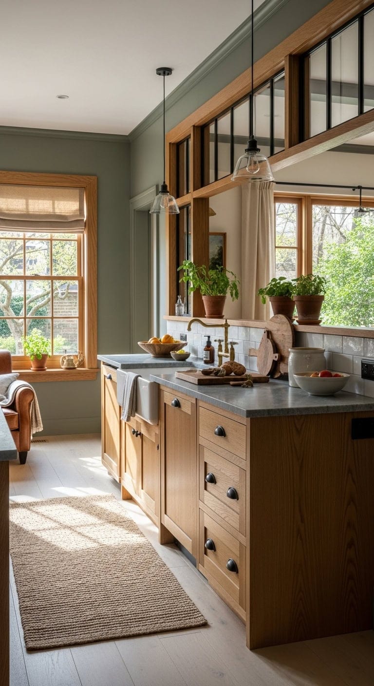 partial walls interior windows light separation