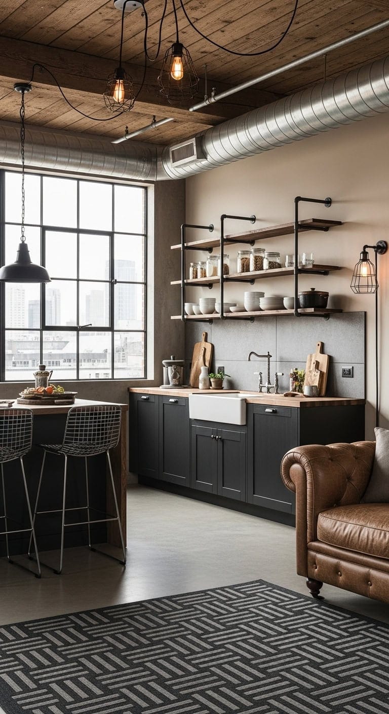 raw rustic refined industrial