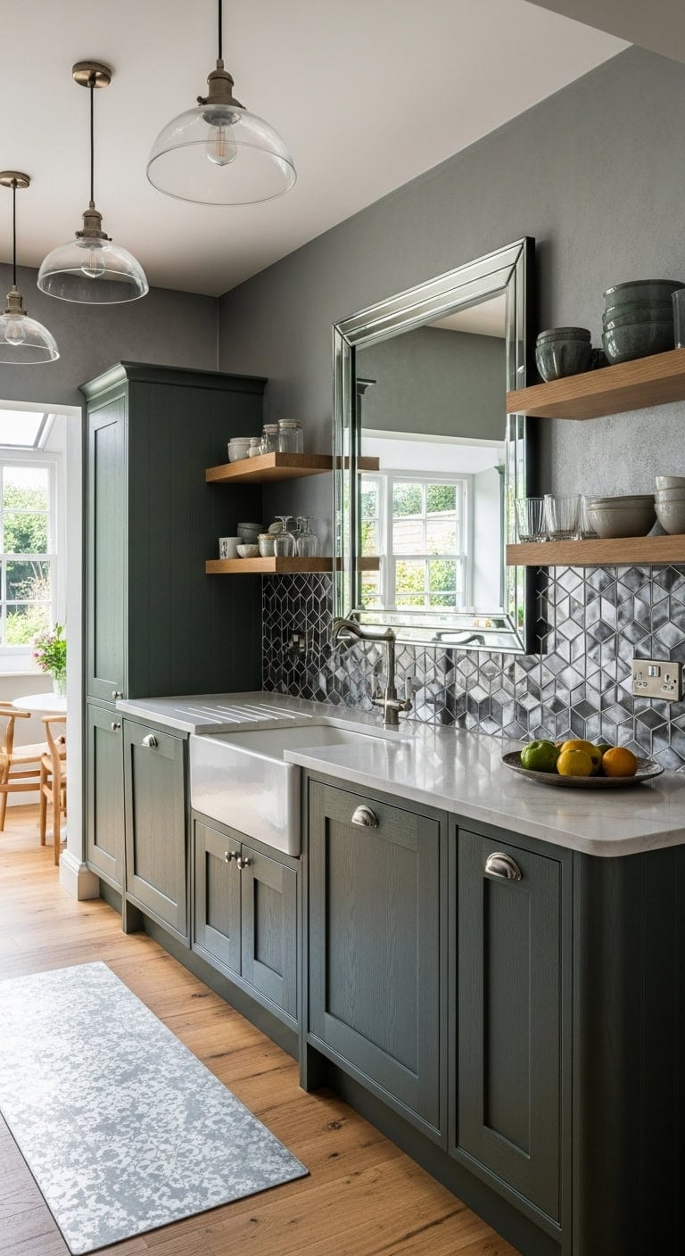 reflective surfaces expand visual depth