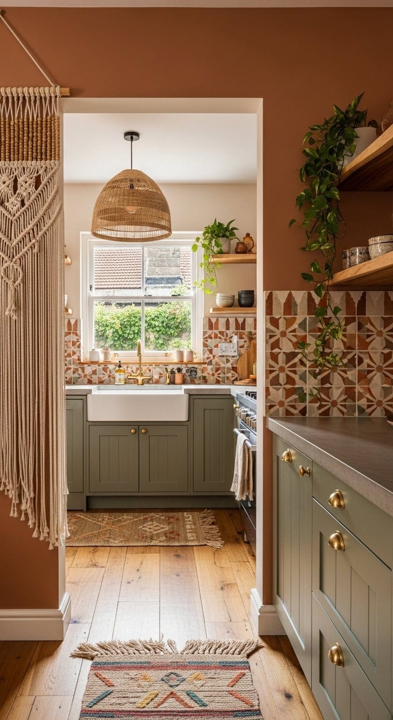 relaxed boho kitchen sanctuary